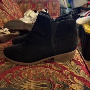 new Time and Tru Women's Stretch Ankle Bootie  black size 11